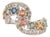 925 Sterling Silver Open Wrap Ring With Multi-Sapphires & Diamonds, Size 6 For Sale