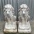 Vintage Traditional Gatekeeper Cast Cement Lion Statues - A Pair For Sale - Image 4 of 10