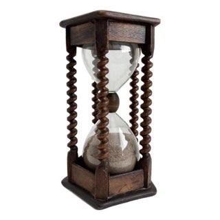 Antique Hourglass With Barley Twist Columns For Sale