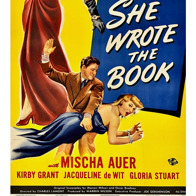 Mid 20th Century Large 1946 “She Wrote the Book” Movie Poster For Sale - Image 5 of 8
