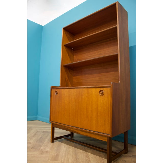 1960s Mid-Century Bureau Bookcase in Teak from Turnidge, 1960s For Sale - Image 5 of 9
