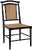 NOIR Colonial Bamboo Side Chair, Hand Rubbed Black For Sale