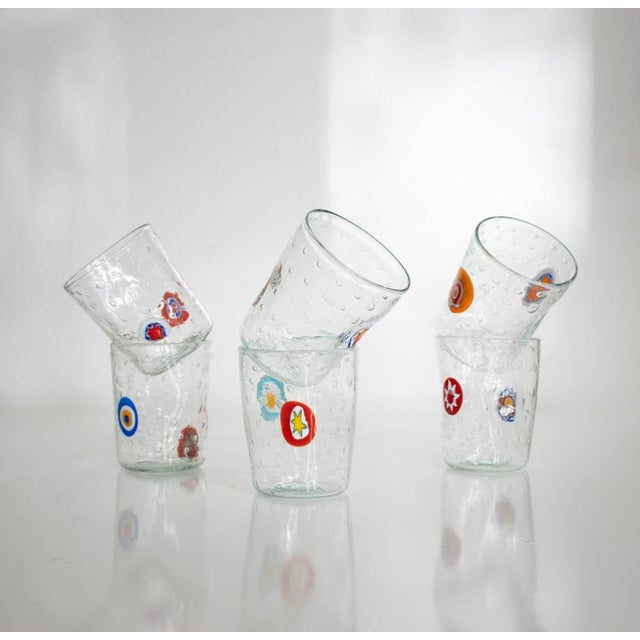 Italian Modern Drinking Set by Maryana Iskra for Ribes, Set of 6 For Sale - Image 14 of 14