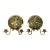 Antique Bronze Lion Crest Electrified Wall Sconce Pair For Sale