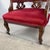Wood Vintage Empire Revival Upholstered Armchair With Casters For Sale - Image 7 of 12