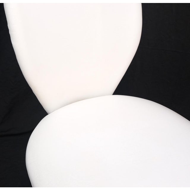 Mid-Century Modern Dining Chairs DIA White Upholstery - Set of 4 For Sale - Image 12 of 12