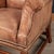 20th Century English Sheepskin Leather Wingback Armchair For Sale - Image 15 of 18