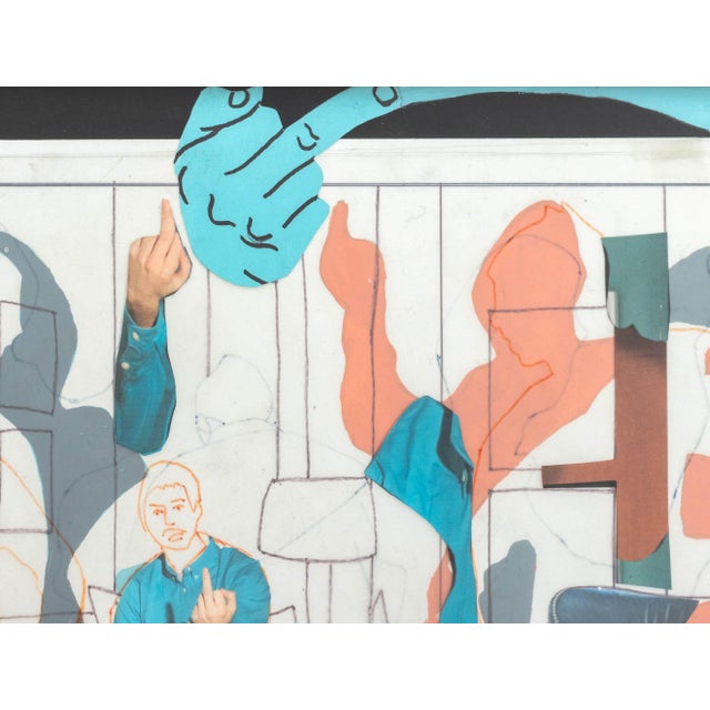 Pieter Schoolwerth "Fuck Me #00" Mixed Media, 2017 For Sale - Image 4 of 10