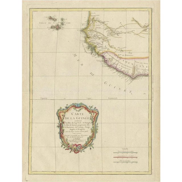 Antique Map of the Coast of Guinea and the Cape Verde Islands For Sale - Image 6 of 6