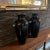 Ebony Vintage Hand-Blown Glass Vase in Ebony With Clear Handles- a Pair For Sale - Image 8 of 12