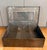 Rustic Large Vintage Tinplate Metal Box With Glass Dividers For Sale - Image 3 of 12