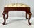 Vintage Henkel Harris Attributed Queen Anne Style Mahogany Footstool For Sale - Image 6 of 15