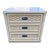 White Creamy White Cane & Rattan Nightstand by Dixie Wicker Weve with 3 Drawers For Sale - Image 8 of 8