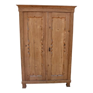 Pine Two Door Armoire With Interior, Hungary, Circa 1890 For Sale