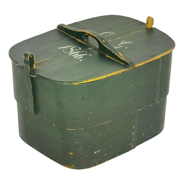Swedish Wooden Box, 1866 For Sale