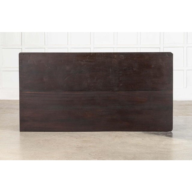 Ebonised English Pine Worktable or Kitchen Island, 19th Century For Sale - Image 11 of 14