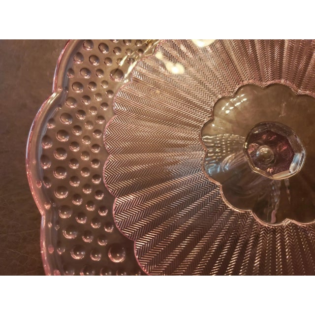 Mid 20th Century Gorham Crystal Cake Plate For Sale In Baltimore - Image 6 of 9