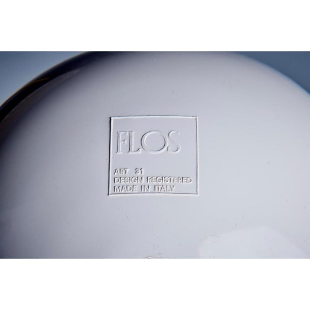 Metal Black and White Pendant Lamp attributed to Castiglioni for Flos, 1960s For Sale - Image 7 of 14