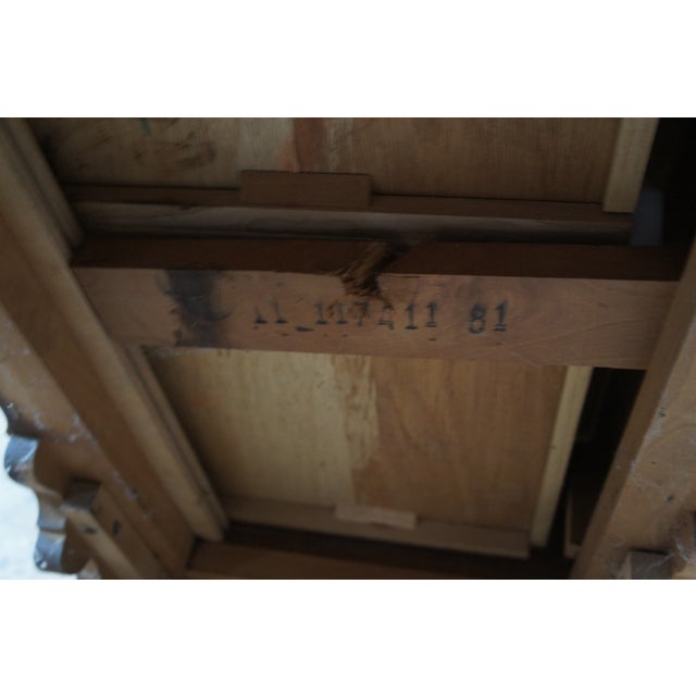 1980s Pennsylvania House Cherry Bachelors Chest of Drawers Stand Console 26" For Sale - Image 13 of 13