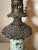 Huge 1800s Antique Ornate French Hand Painted Porcelain Bronze Kerosine Oil Lamp For Sale - Image 16 of 18