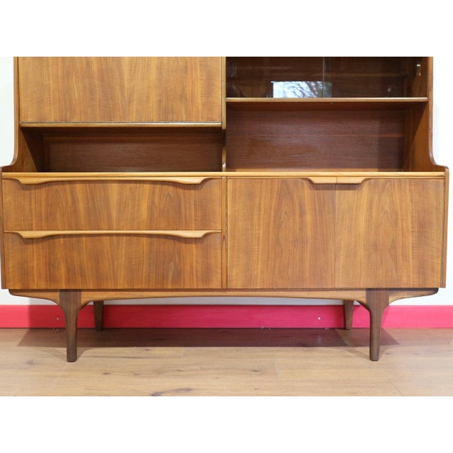 Mid Century Modern Vintage Teak Credenza Buffet Hutch by S Form Danish Style For Sale - Image 15 of 15