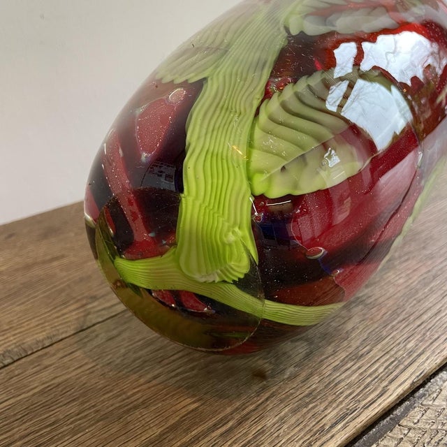 Murano Glass Vase, 1950s For Sale - Image 10 of 11