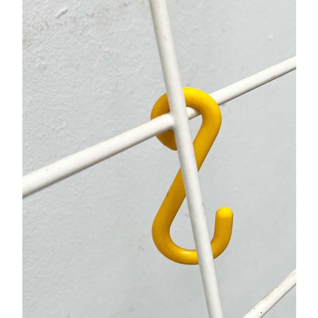 Mid-Century Modern German Minimalist White String Coat Rack, 1960s For Sale - Image 12 of 15