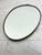 Oval Wall Mirror with Brass Edge in the style of Gio Ponti, 1950s For Sale - Image 6 of 12