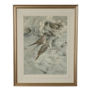 Raymond Harris-Ching Limited Edition Print, 'Mourning Doves' For Sale