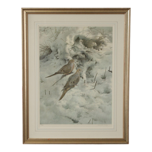 Raymond Harris-Ching Limited Edition Print, 'Mourning Doves'