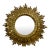 Large Vintage 1960s Florentine Style Sunburst Mirror, Made in Italy For Sale