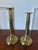 Pair of English Telescopic Polished Brass Candlesticks, 19th Century