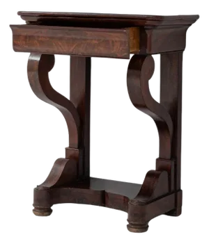 19th Century French Restauration Wooden Console Table in Original Patina