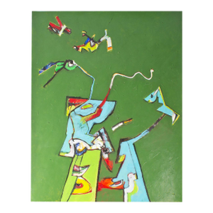 Abstract Acrylic on Paper Painting by James L. Bruch