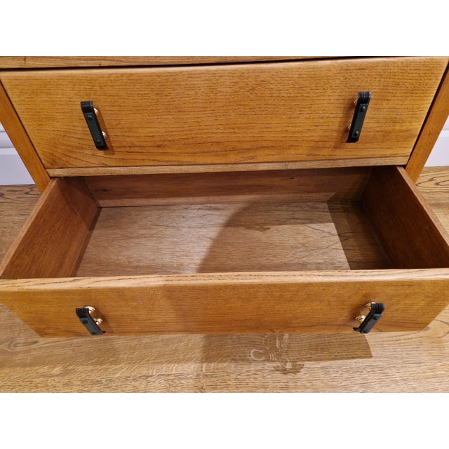 1920s Art Deco Oak Chest of Drawers, 1930s For Sale - Image 5 of 17
