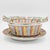 A rare Chinese export porcelain chestnut basket with under plate. Decorated in the Rose Medallion pattern with unusual...