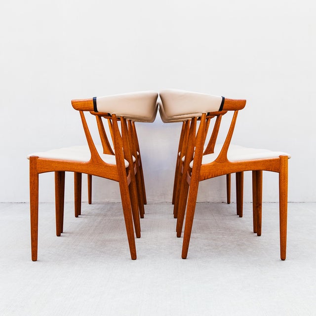Restored 1960s Danish Modern Dining Chairs by Johannes Andersen, Model Ba 113 For Sale - Image 10 of 16