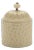 Ribbed Metal Canister with Lid 8"H For Sale