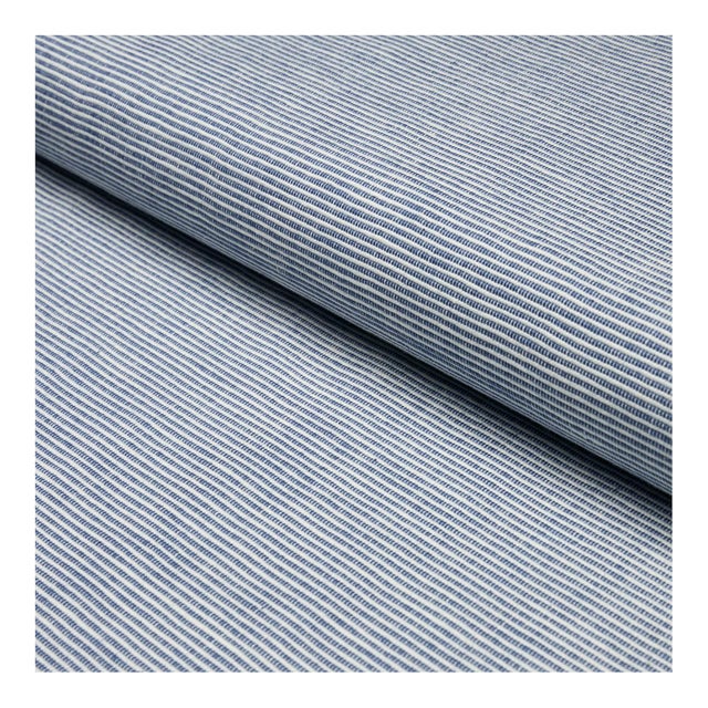 Schumacher Asher Fabric in Indigo For Sale