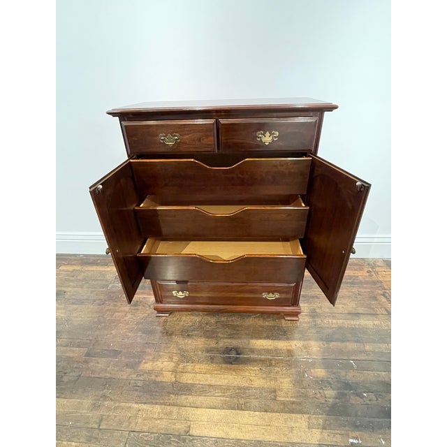 Chippendale Chippendale Style Cherry Tall Dresser/High Boy For Sale - Image 3 of 10