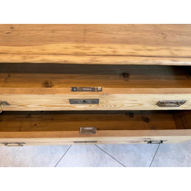 Antique Gründerzeit Chest of Drawers in Softwood For Sale - Image 8 of 11