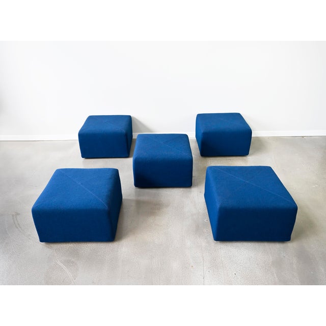 Modular Upholstered Sistema 61 Cube Seating by Giancarlo Piretti for Anonima Castelli - Set of 5 For Sale - Image 12 of 15