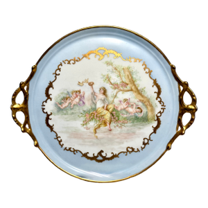 Antique French Limoges Porcelain Tray