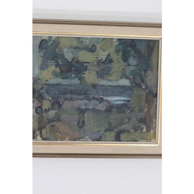 Alvar Jansson, Obscured by Trees, 1950s, Oil on Canvas, Framed For Sale - Image 9 of 15