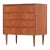 Mid 20th Century Four Drawer Dipped Pull Gentleman's Chest in Teak For Sale