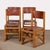 Wood Vintage Chairs in Wood and Leather, 1980s, Set of 4 For Sale - Image 7 of 7