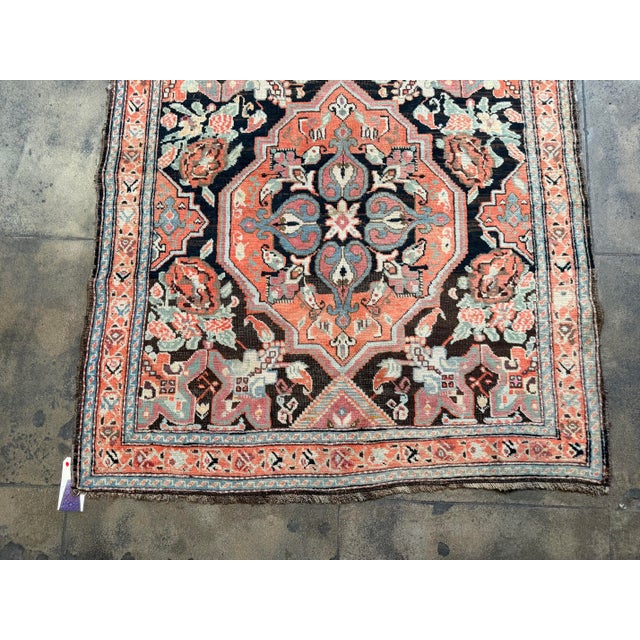 Traditional 1900s Antique Karabagh Geometric Floral Runner Rug – 16' X 4'1" For Sale - Image 3 of 6