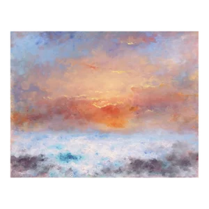 'Sunset, San Francisco Bay' by Victor Papkov, Impressionist Seascape, Russian American