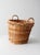 Brown Vintage Handwoven Wicker Basket For Sale - Image 8 of 10