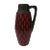 Black and Red Ceramic Fat Lava Vase from Scheurich, 1960s For Sale